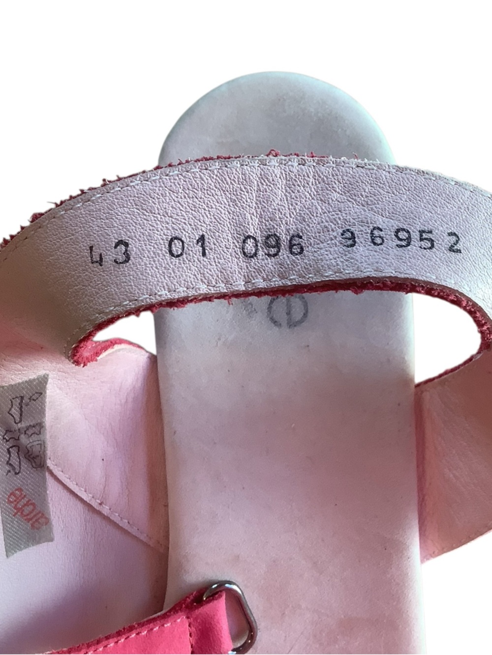 Arche Pink Nubuck Wedge Sandals Comfort Walking Slingback EU 43 Fits US 10 - Picture 7 of 9